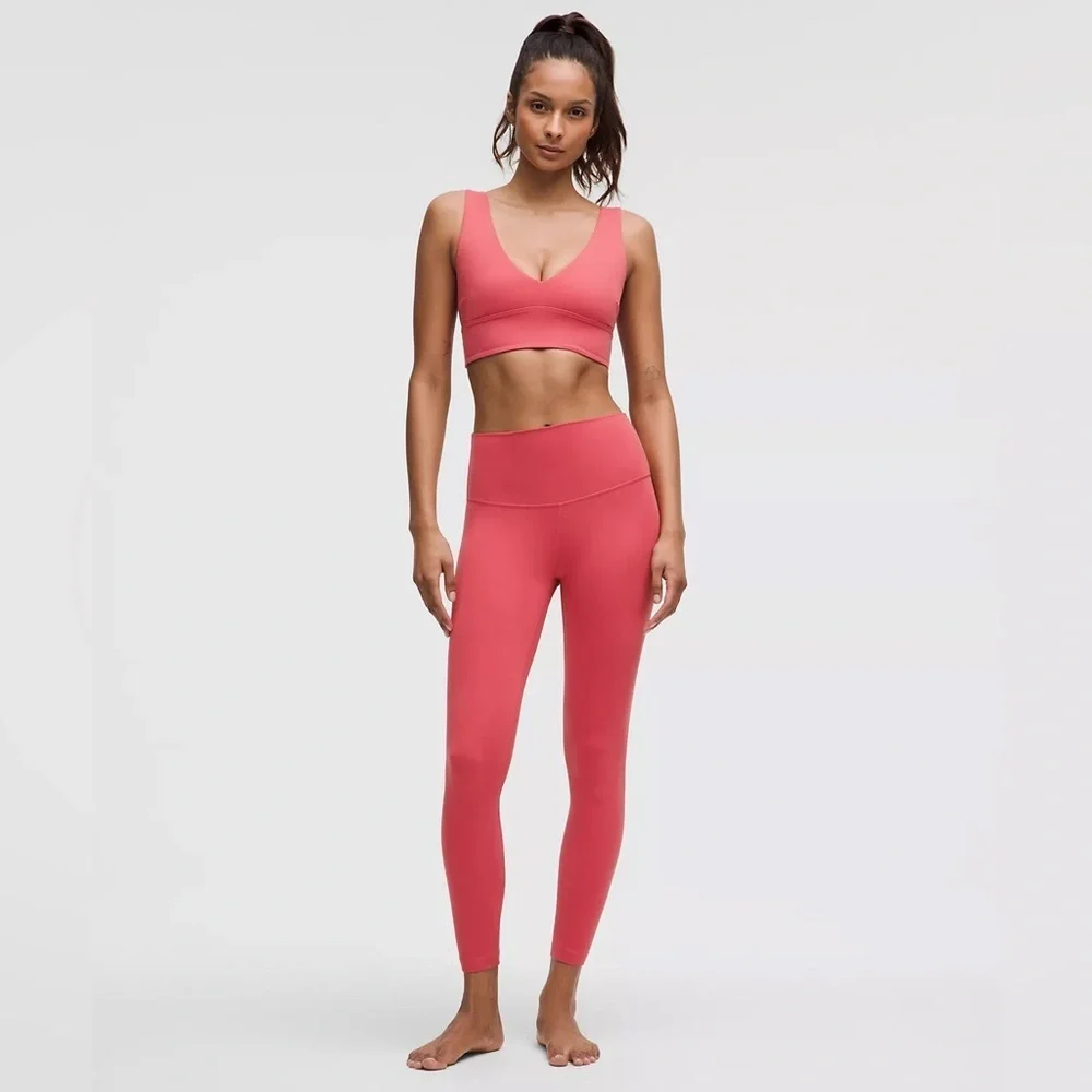 Lululemon align high rise w/ pockets 10 desert red